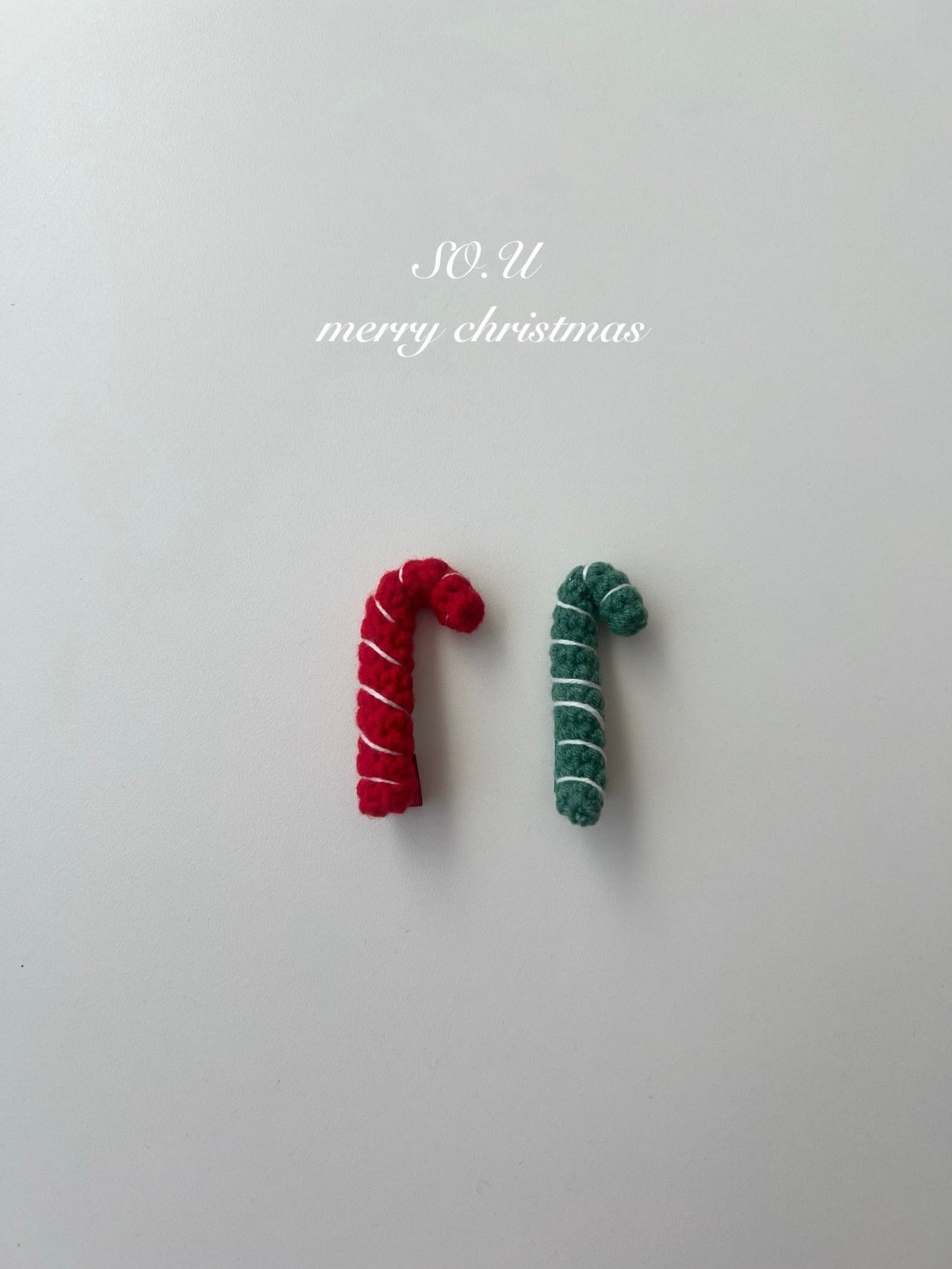 Candy cane pin set (2 pieces)