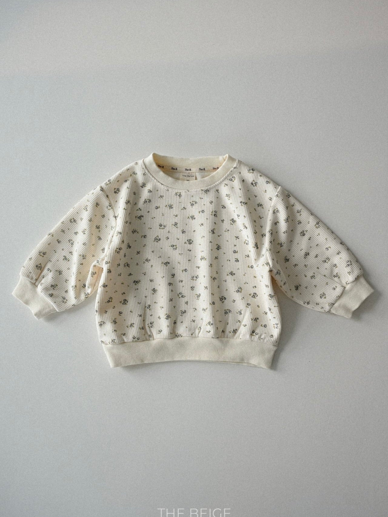 Flower waffle sweatshirt