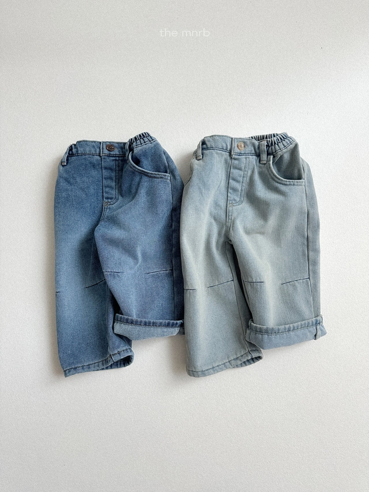 Darts straight denim pants