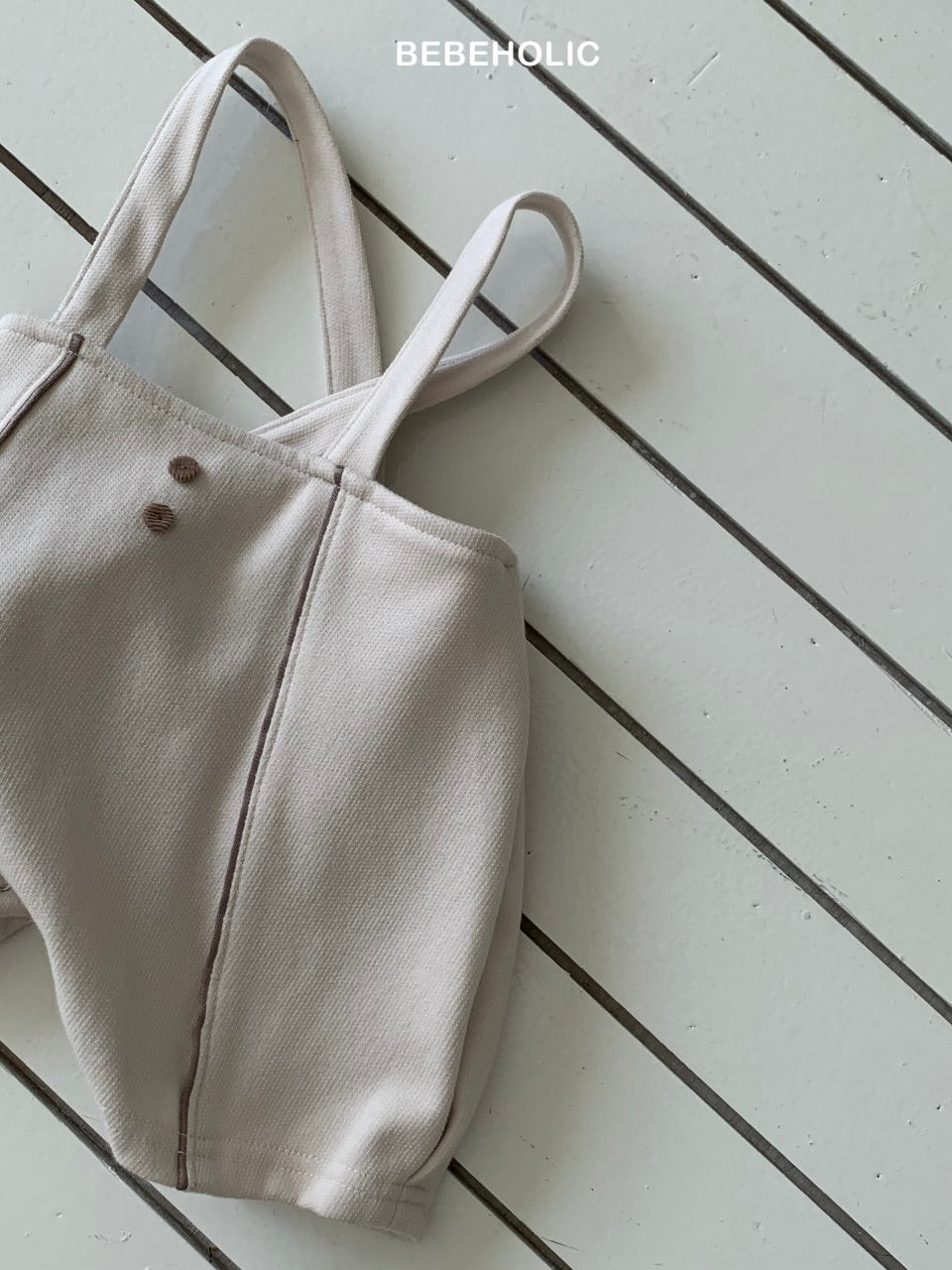 Two button suspender pants