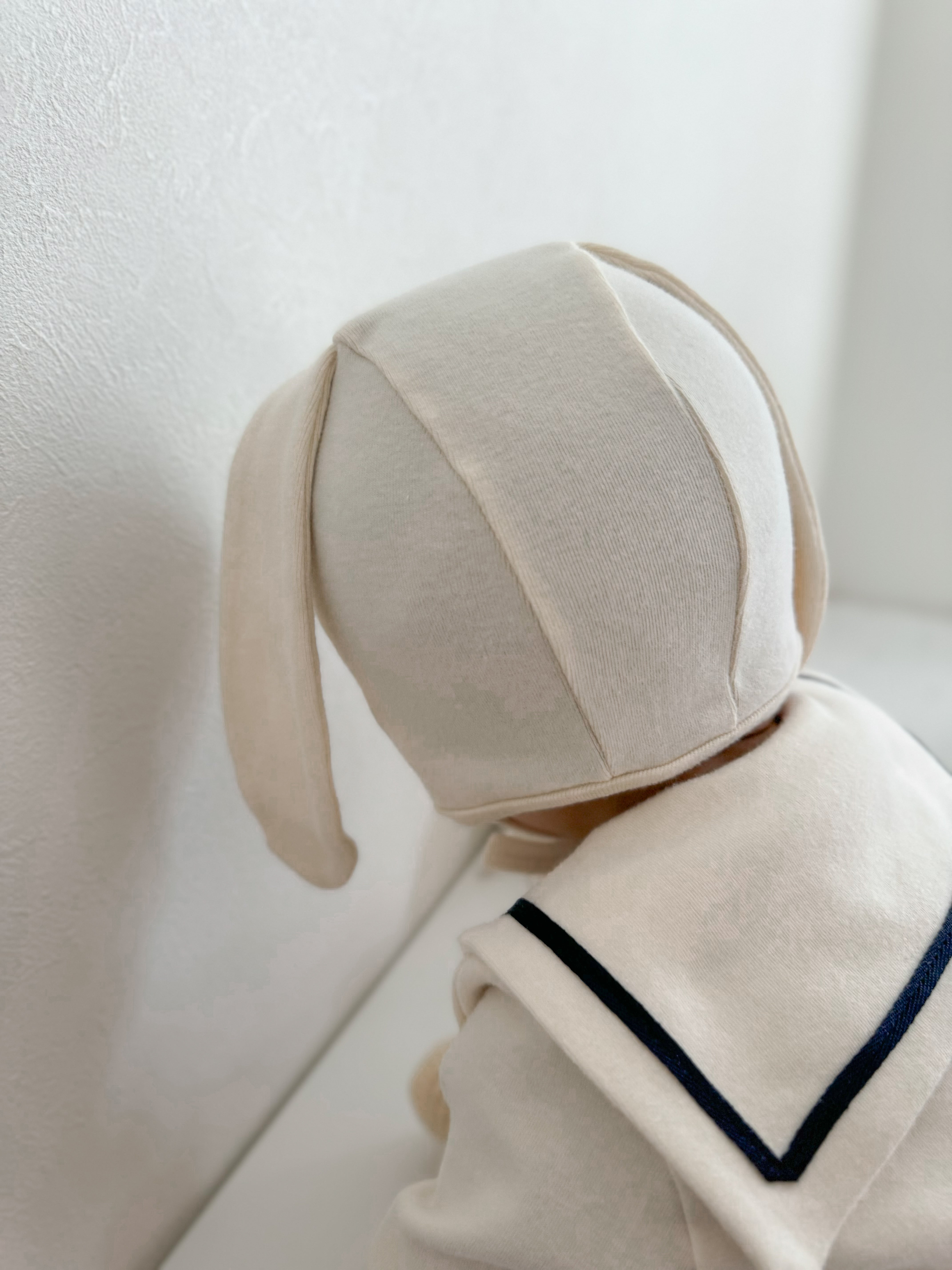 Bunny sailor suit with bonnet