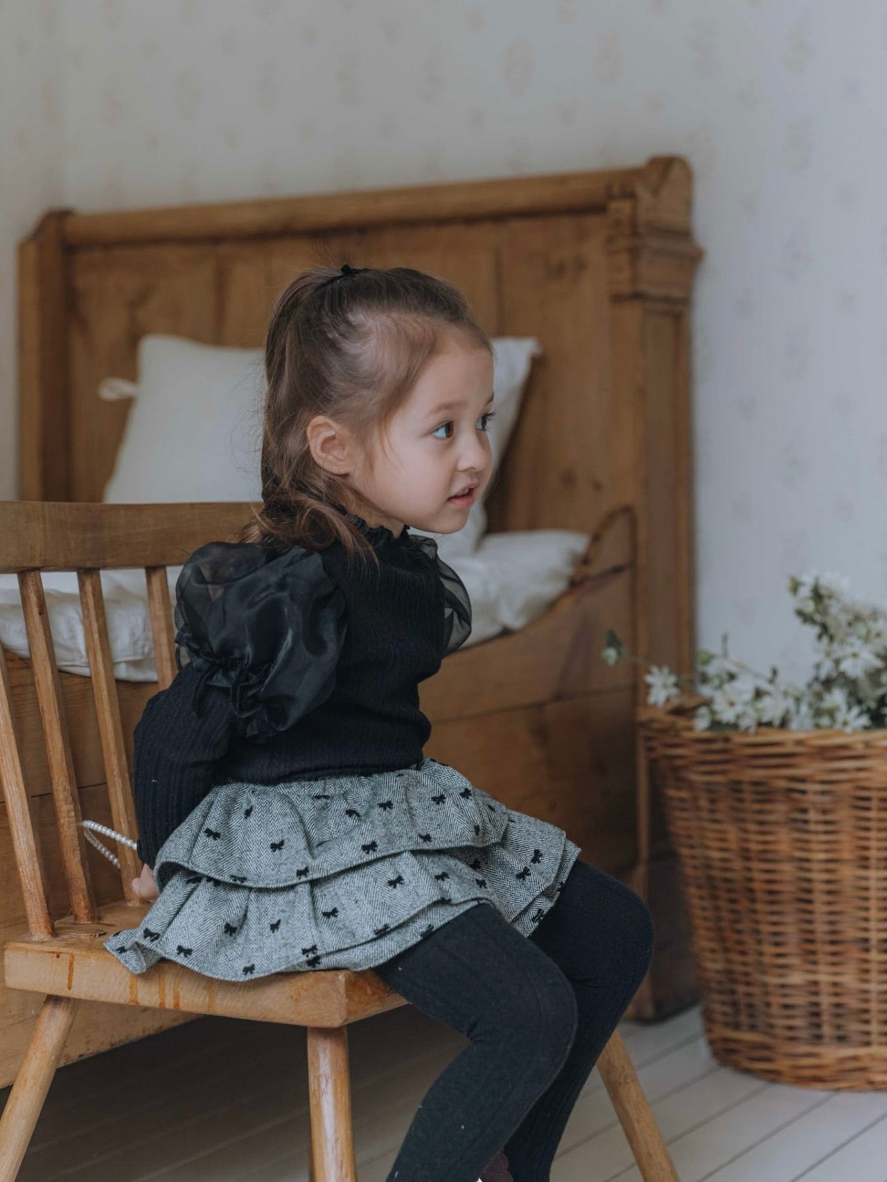 Chloe ribbon cancan pants