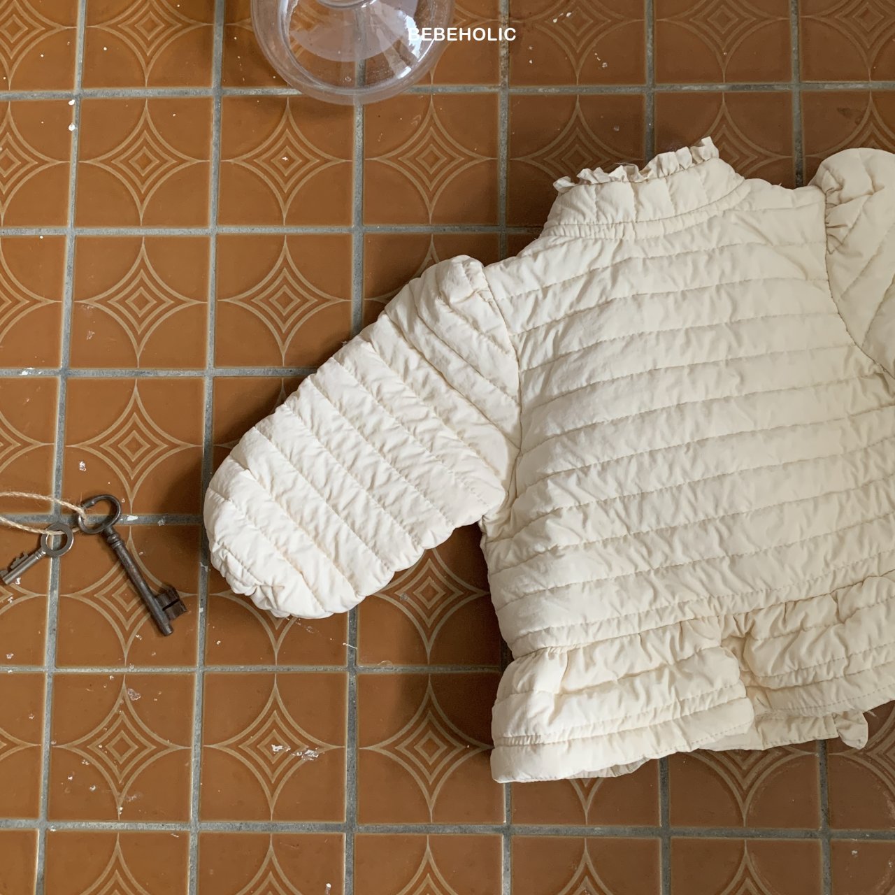 Frill quilting jacket