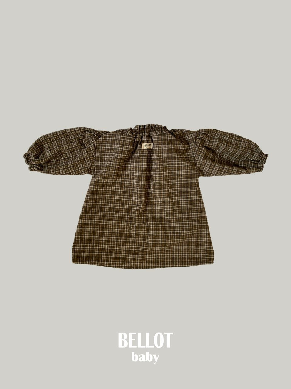 Peach check one piece