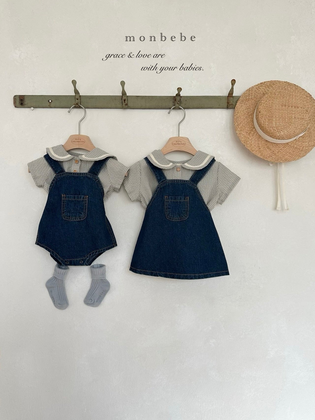 Checked sailor blouse