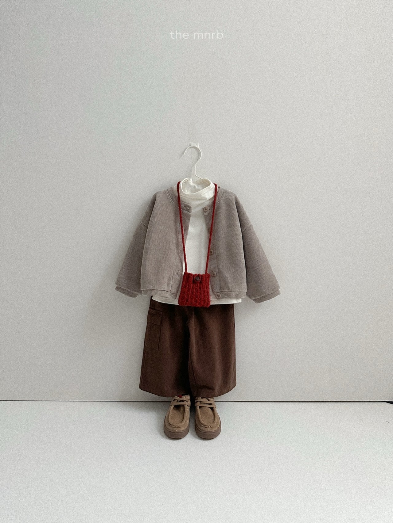 Velvet ribbed cardigan