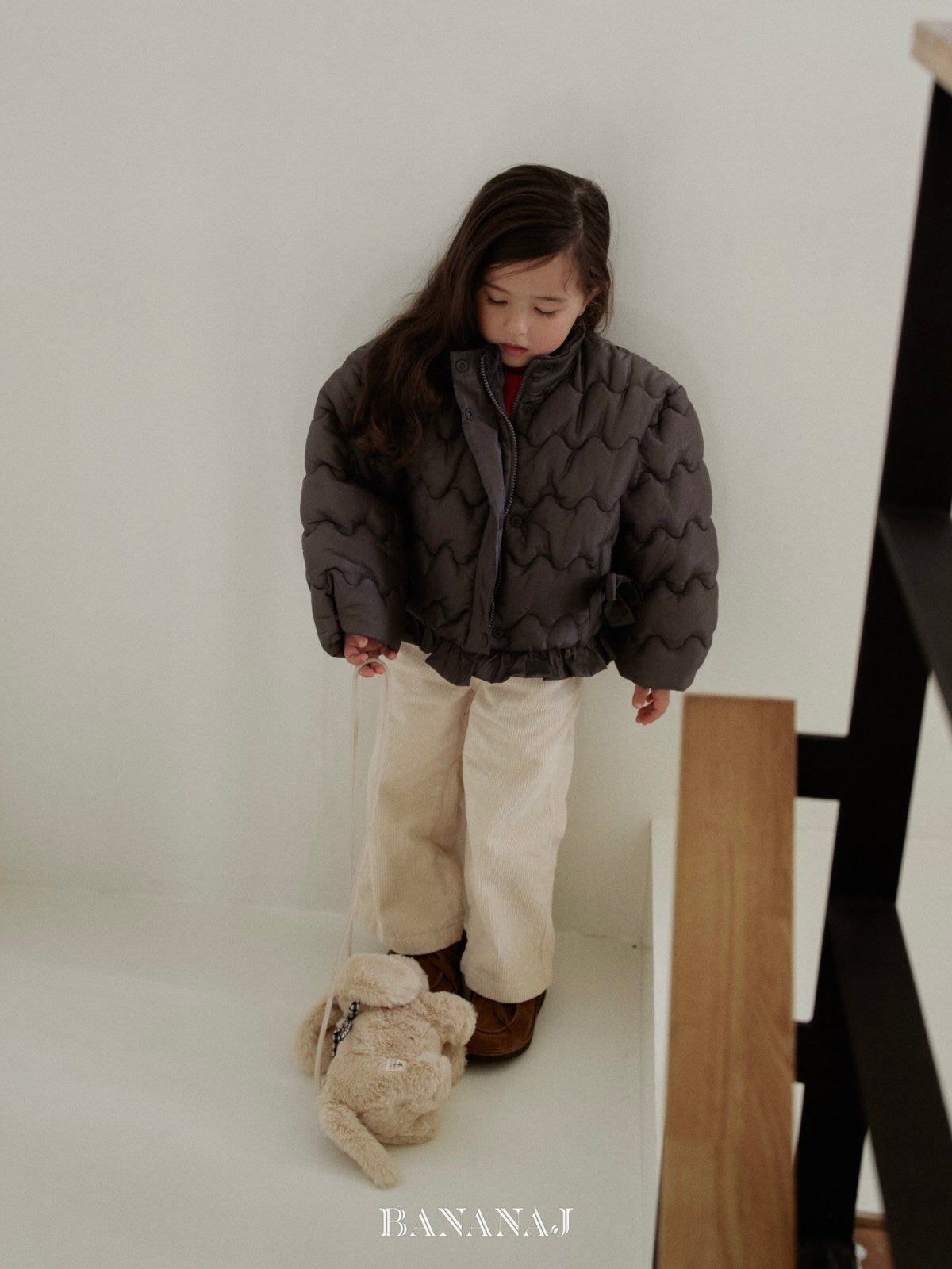 Ribbon padding jacket