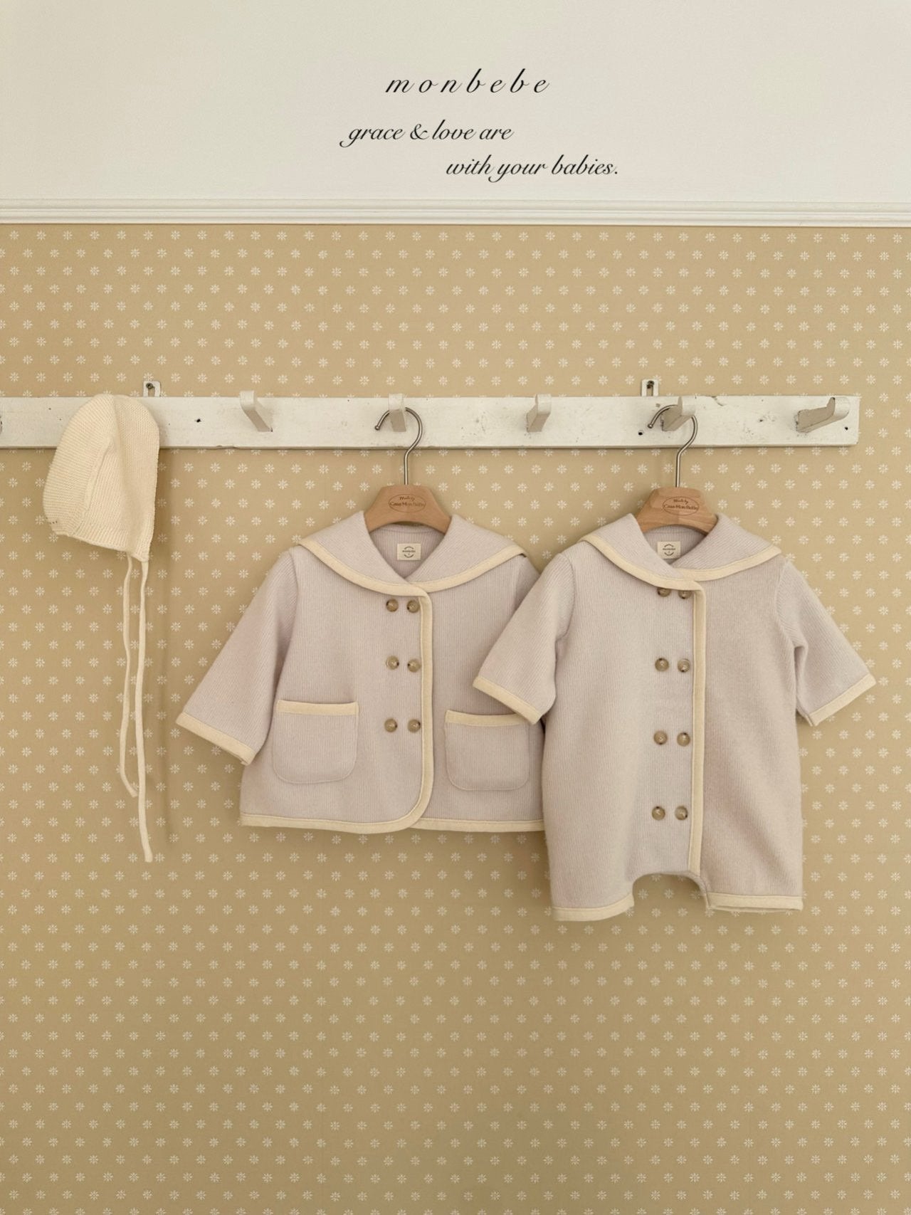 Handmade sailor rompers