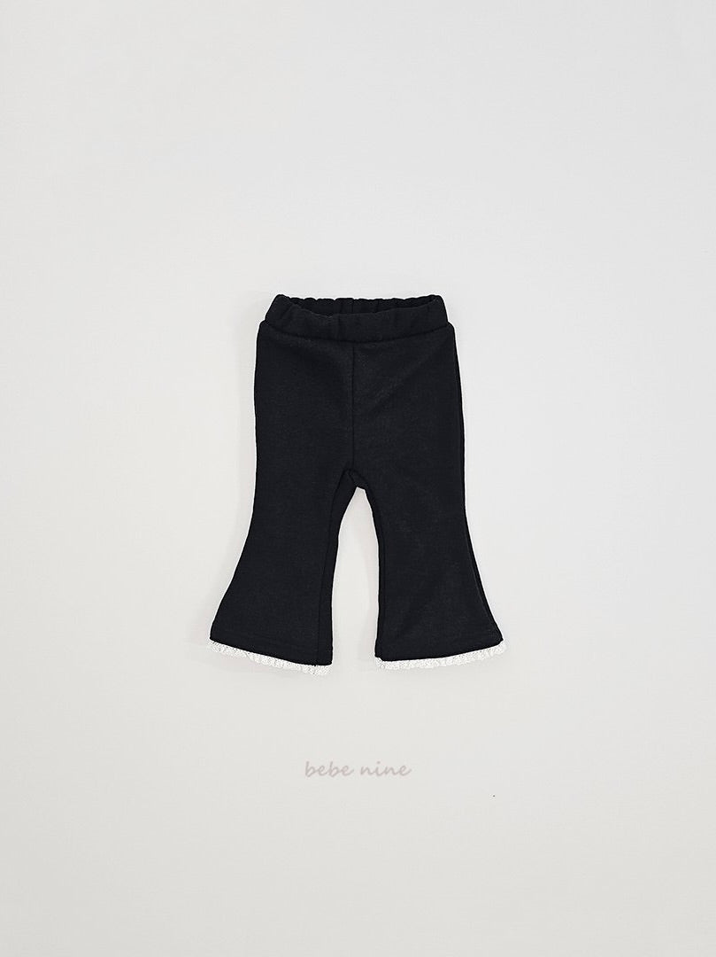 Frill Fleece Flare Pants