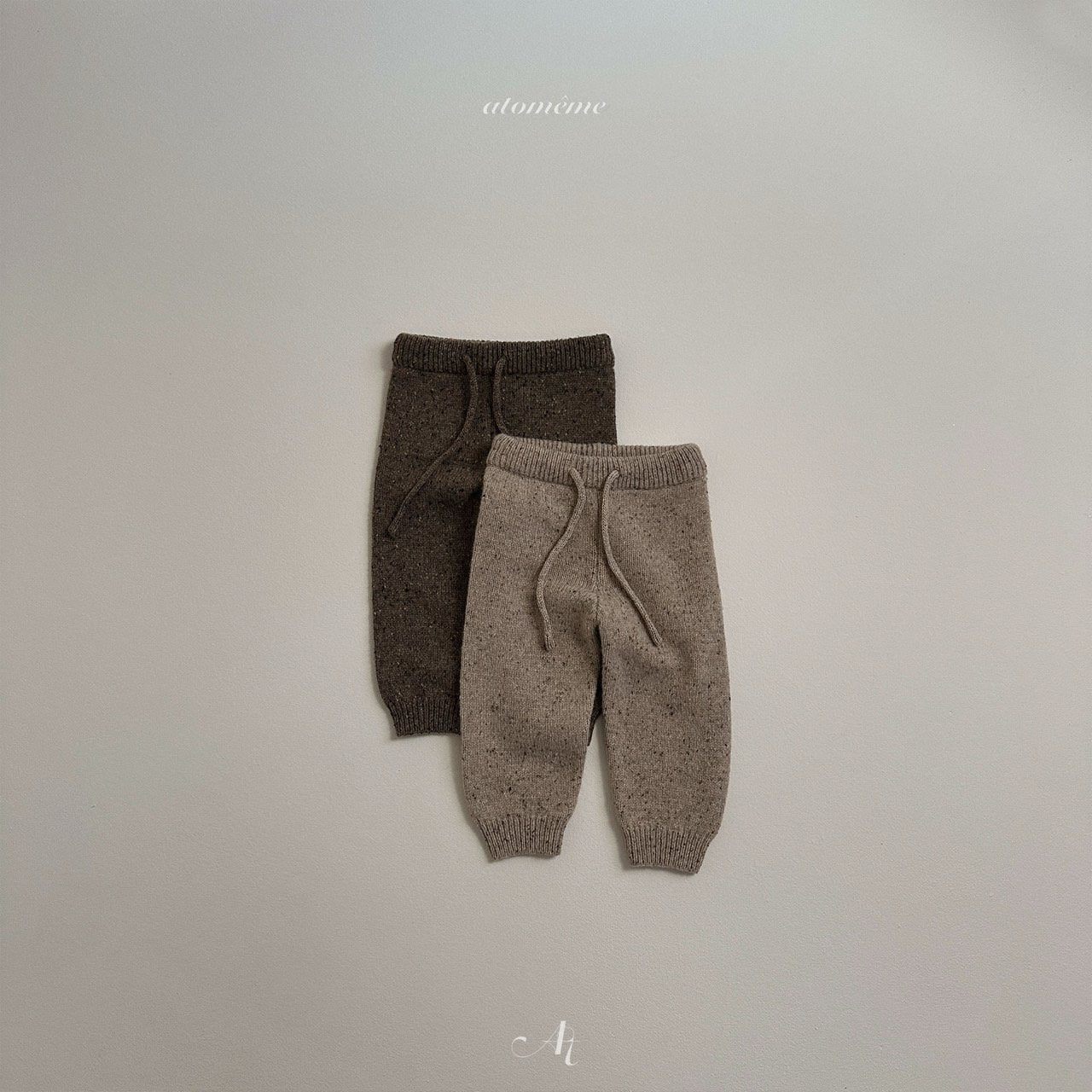 Wool knit pants