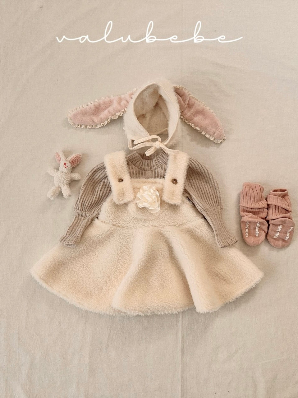 Bunny fur bonnet (baby)