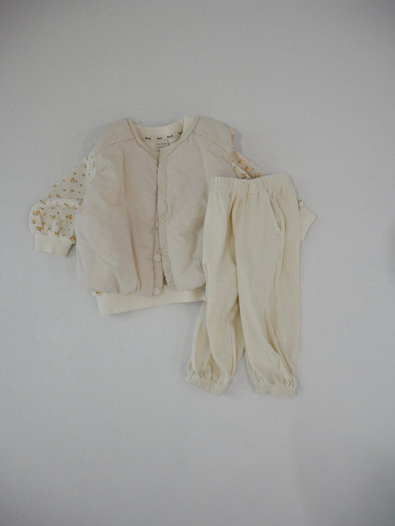 Flower waffle sweatshirt