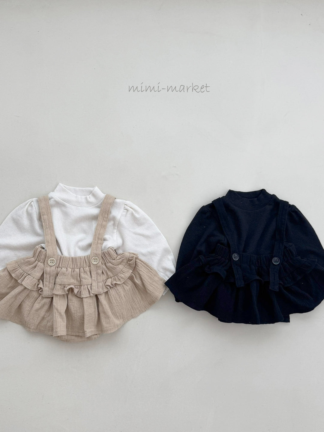 Frill suspender skirt