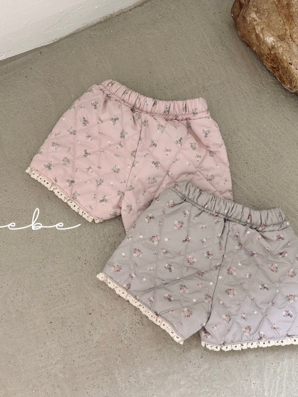 Quilted lace shorts (baby)