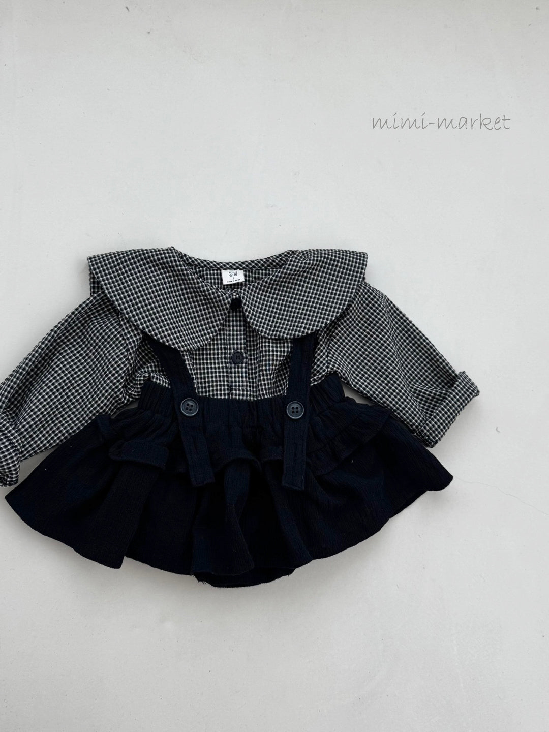 Frill suspender skirt
