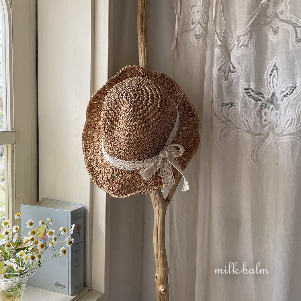 Mila flower straw hat