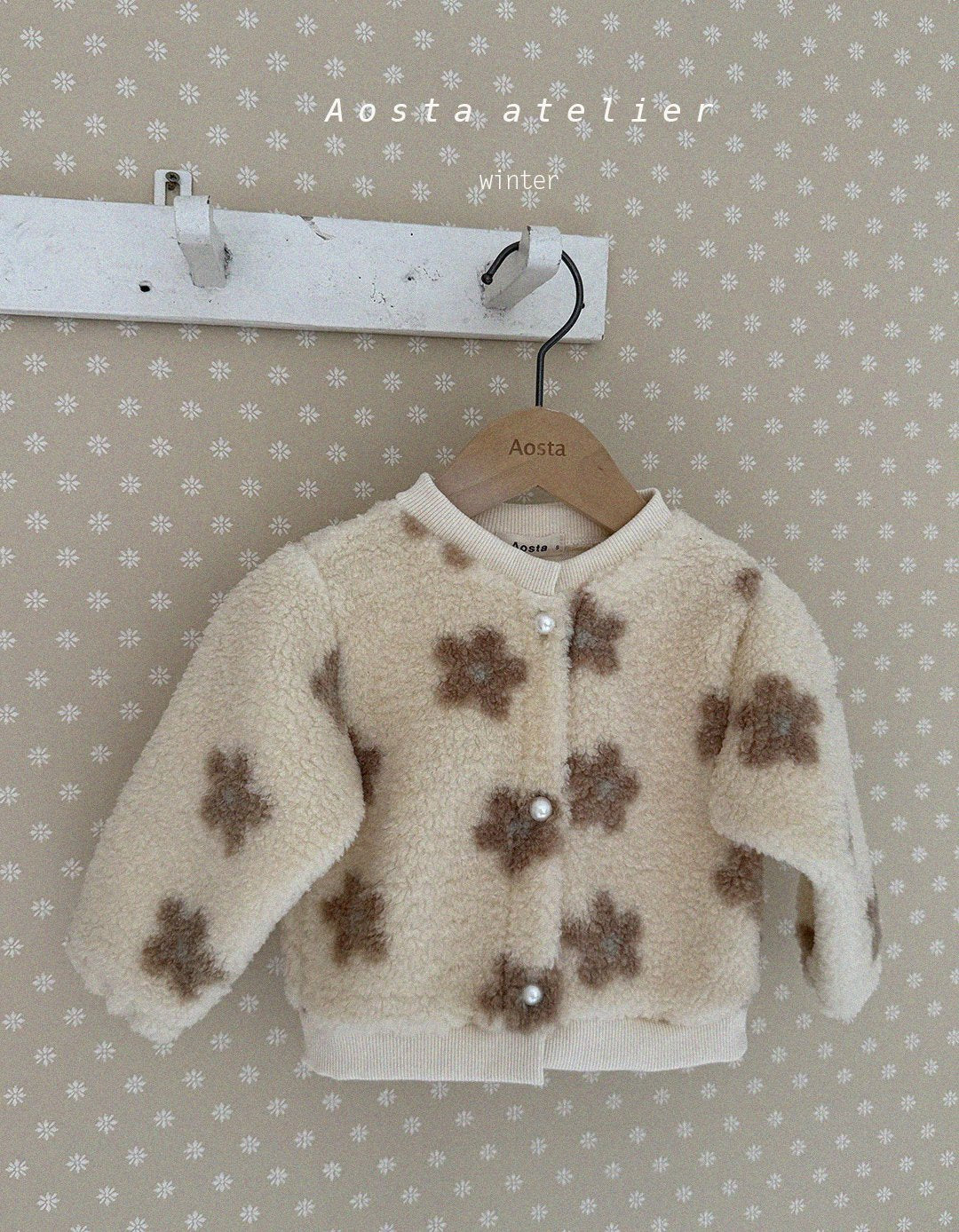 Camellia fur cardigan