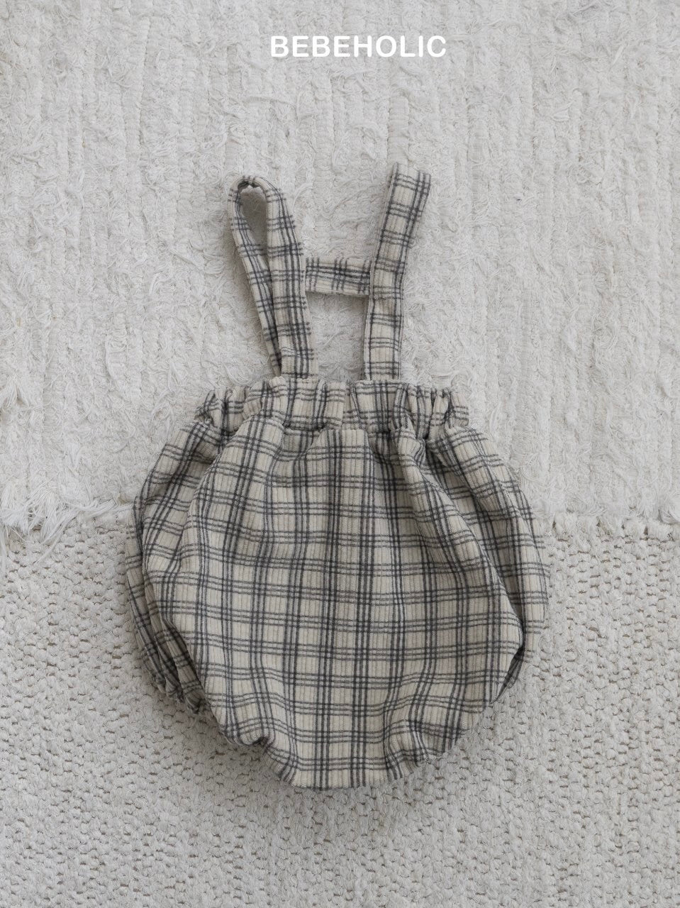 Soft check suspender bloomer