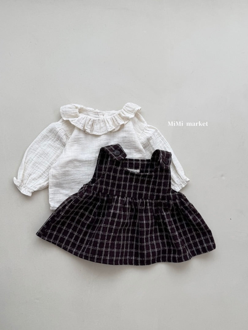 Nougat collar blouse