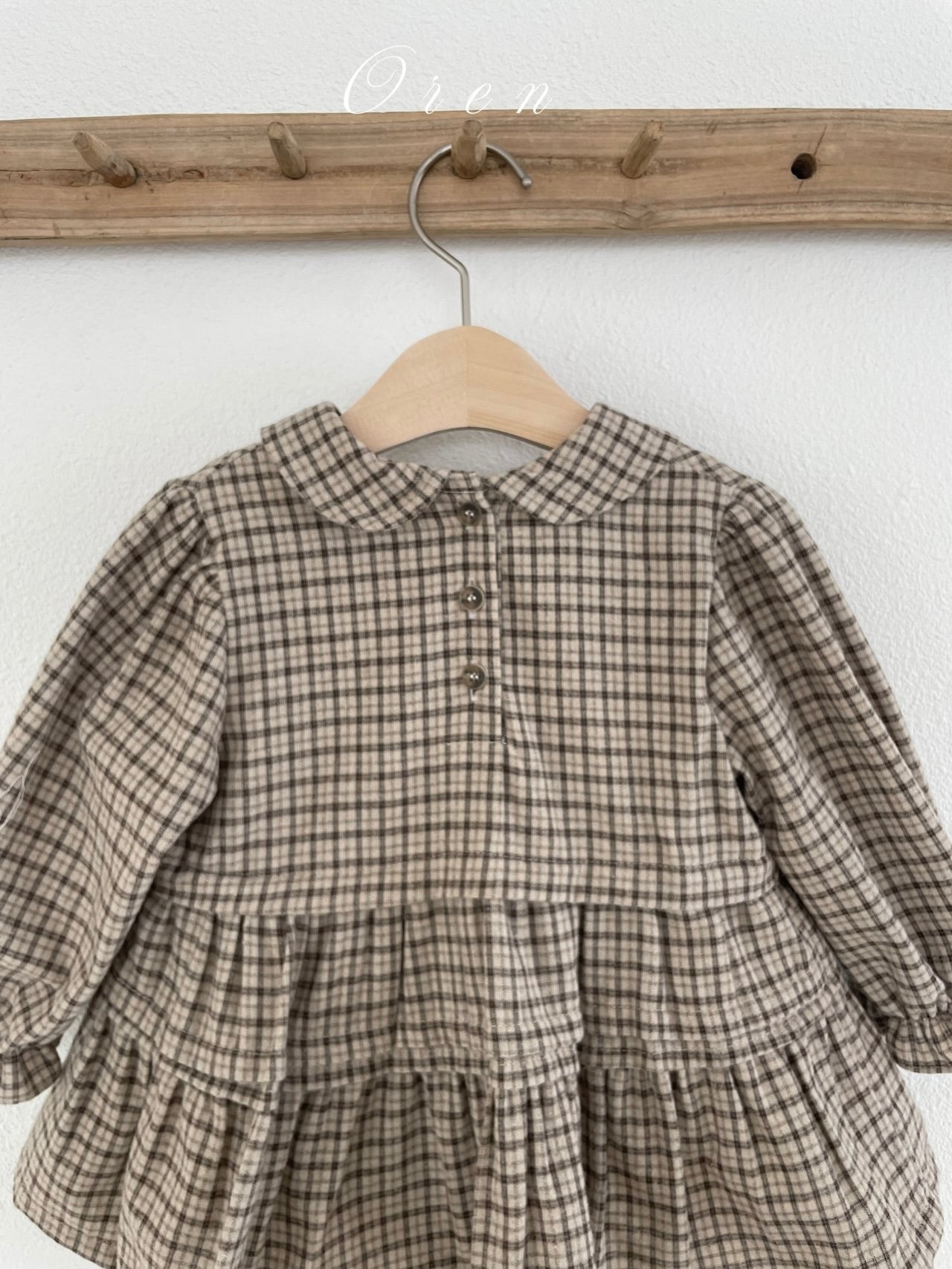 Brioche check rompers (unisex)