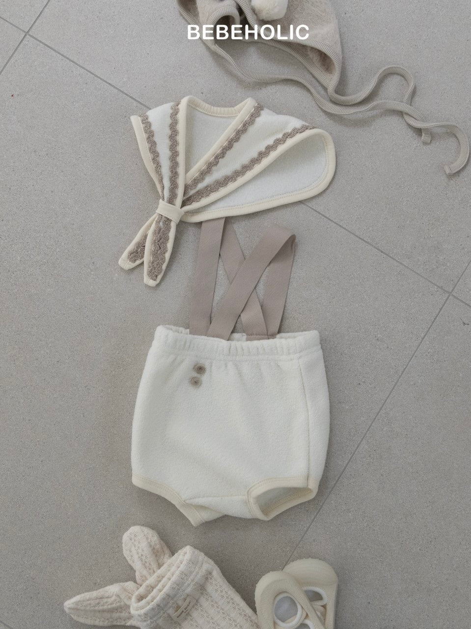 Scarf + terry bloomer set