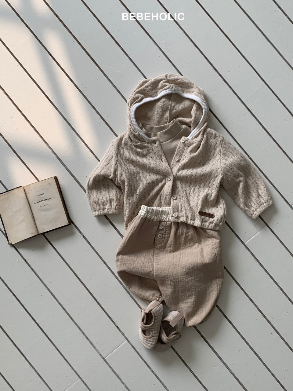 Soft textured hoodie