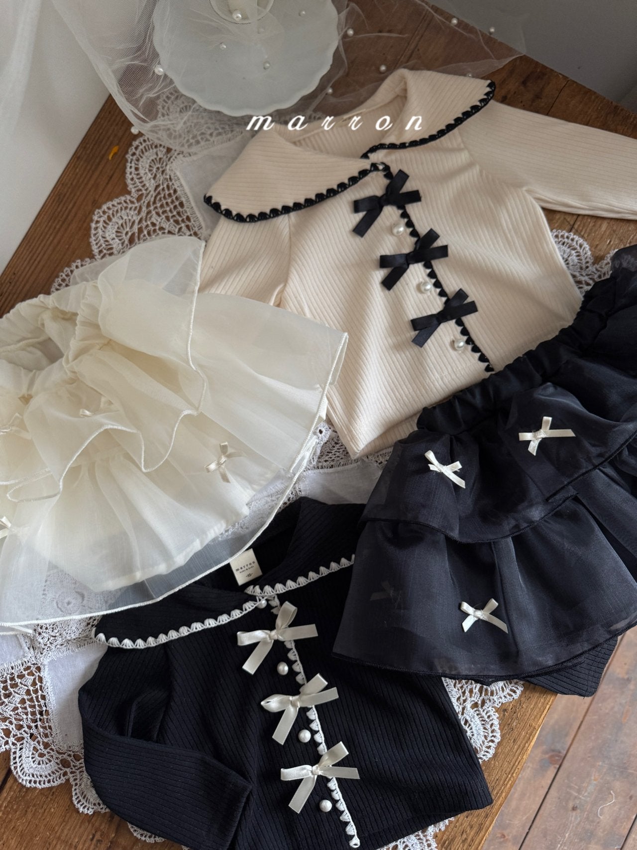 Sailor ribbon cardigan