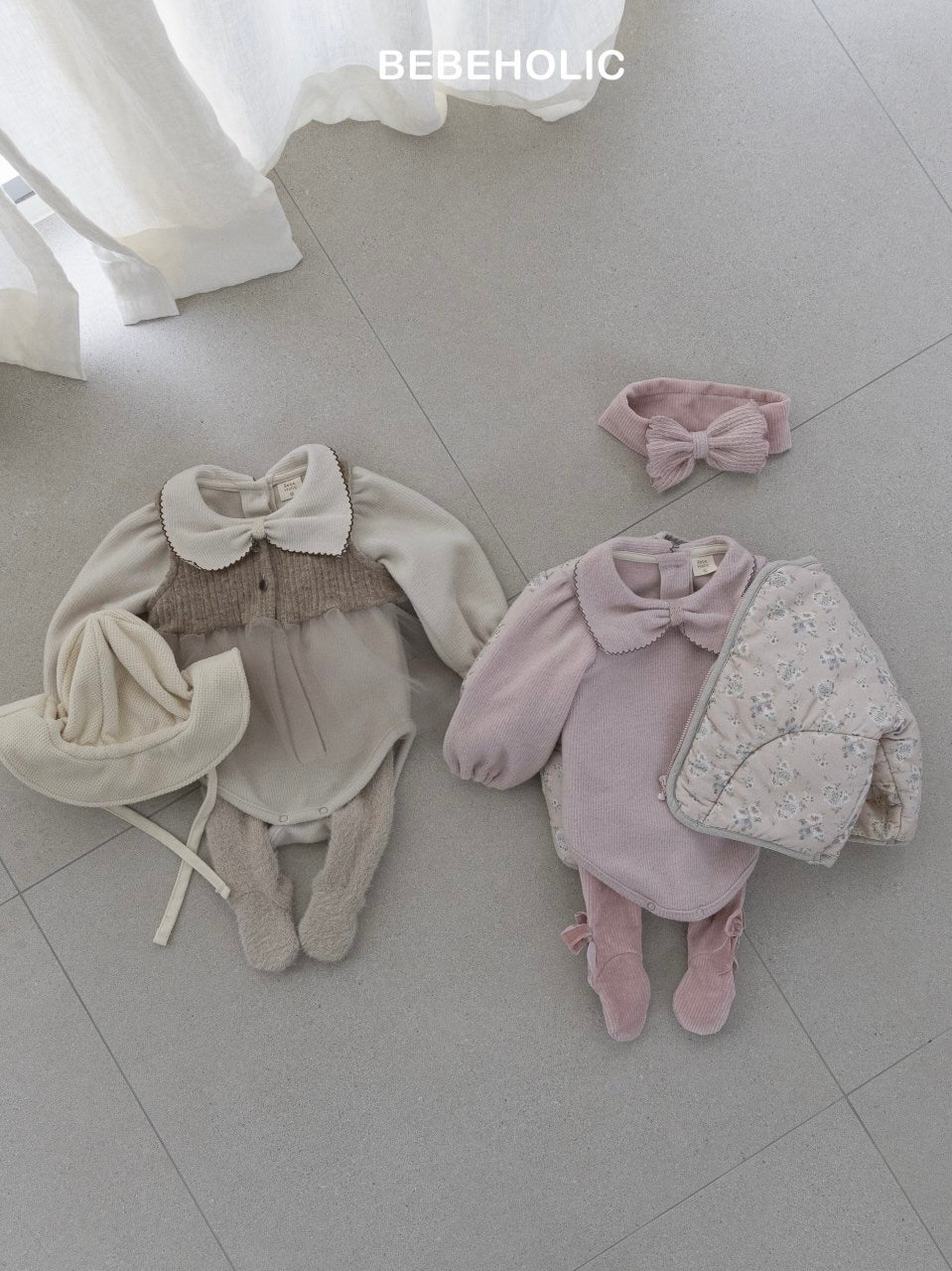 Pauline picot lace rompers