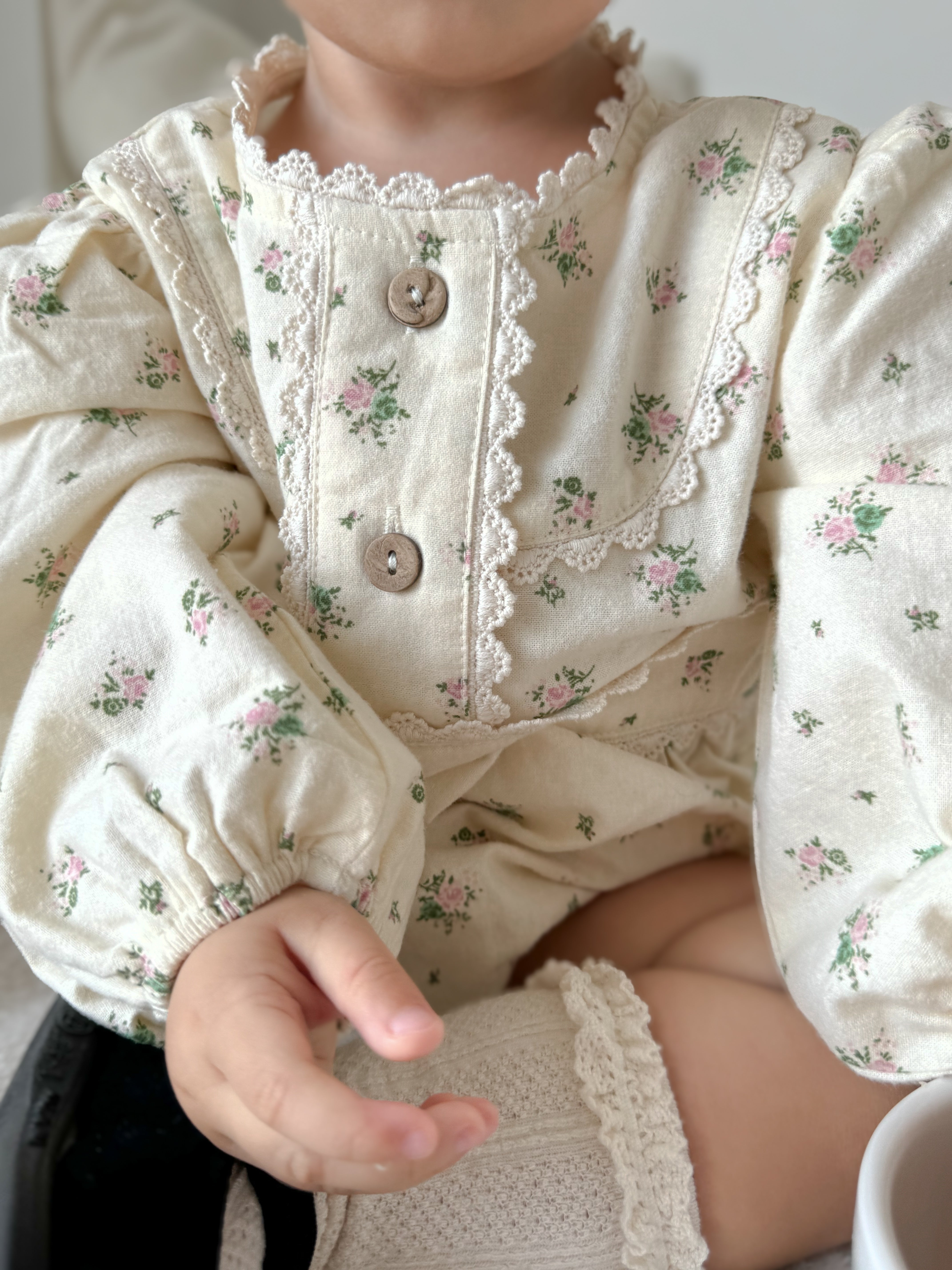 Evelyn floral rompers