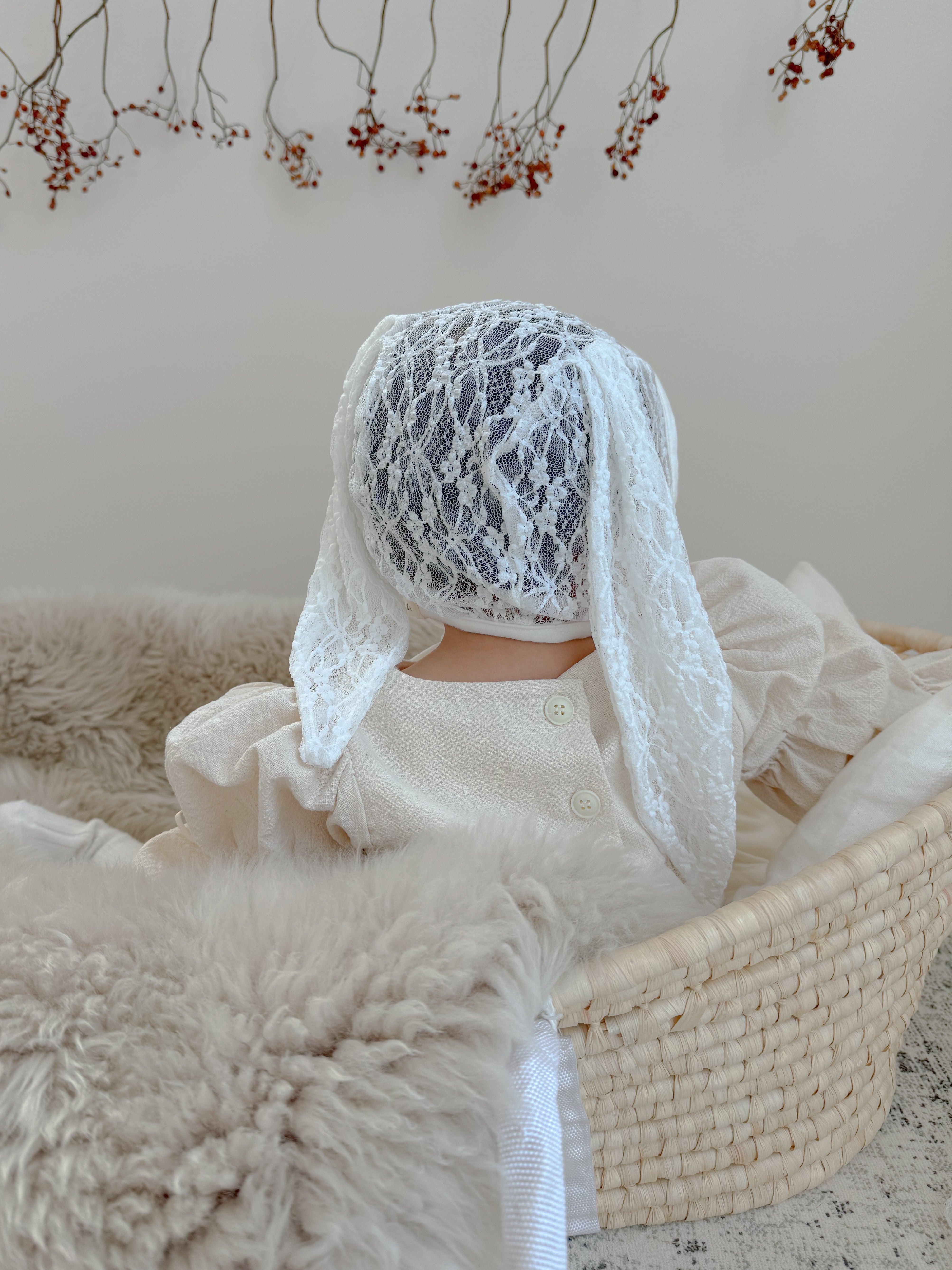 Bunny lace bonnet