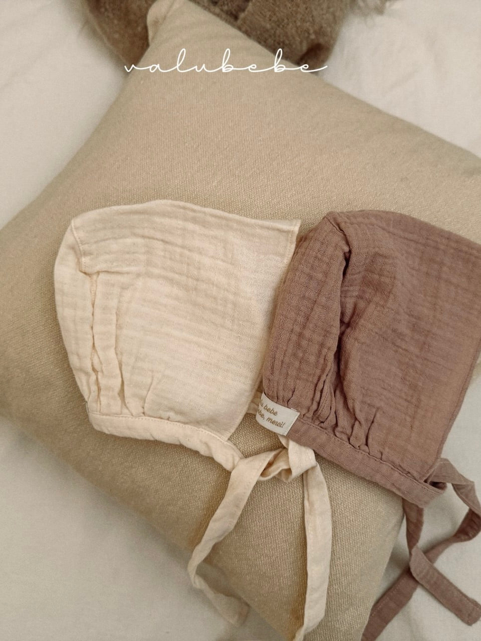 Natural bonnet hat (baby)