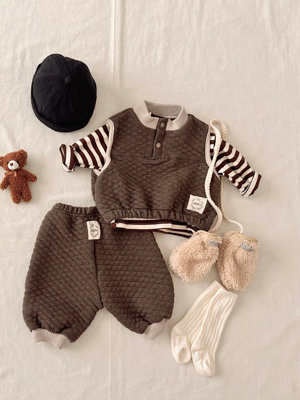 Stripe fluffy T (baby &amp; kids)