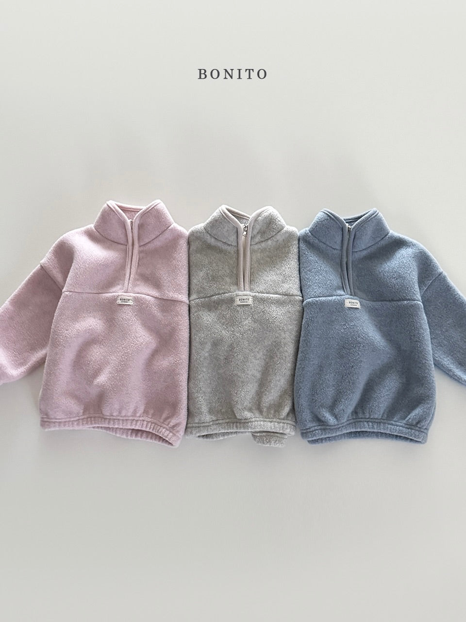 Cotton candy half zip-up