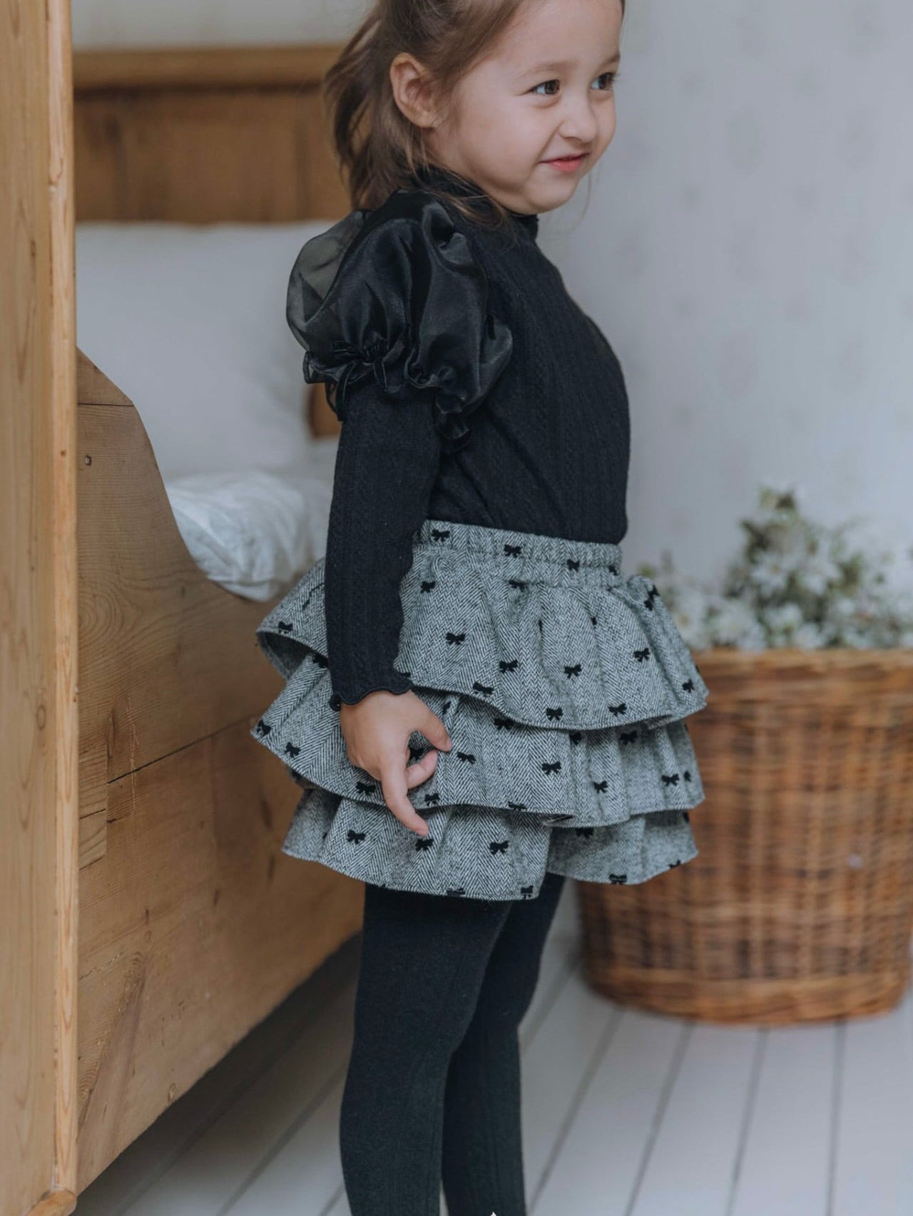 Chloe ribbon cancan pants