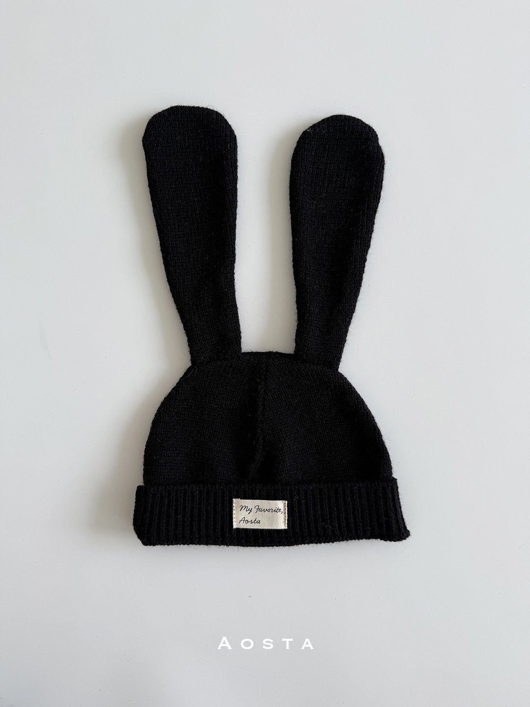 Knit rabbit hat