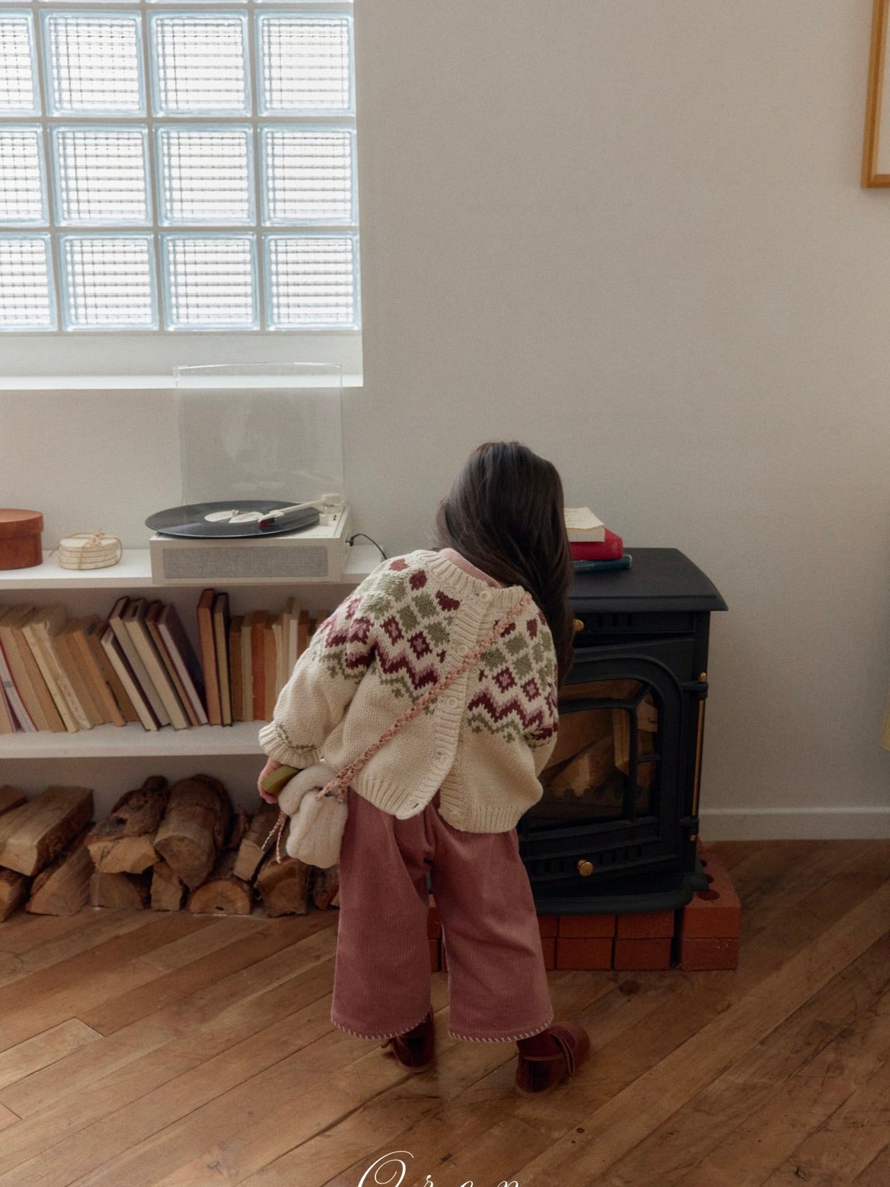 Reversible knit cardigan (2 way)