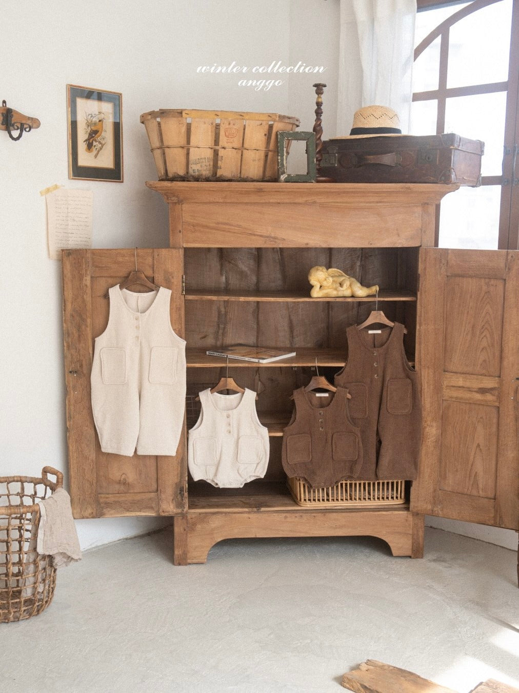 Pocky overall romper (baby)