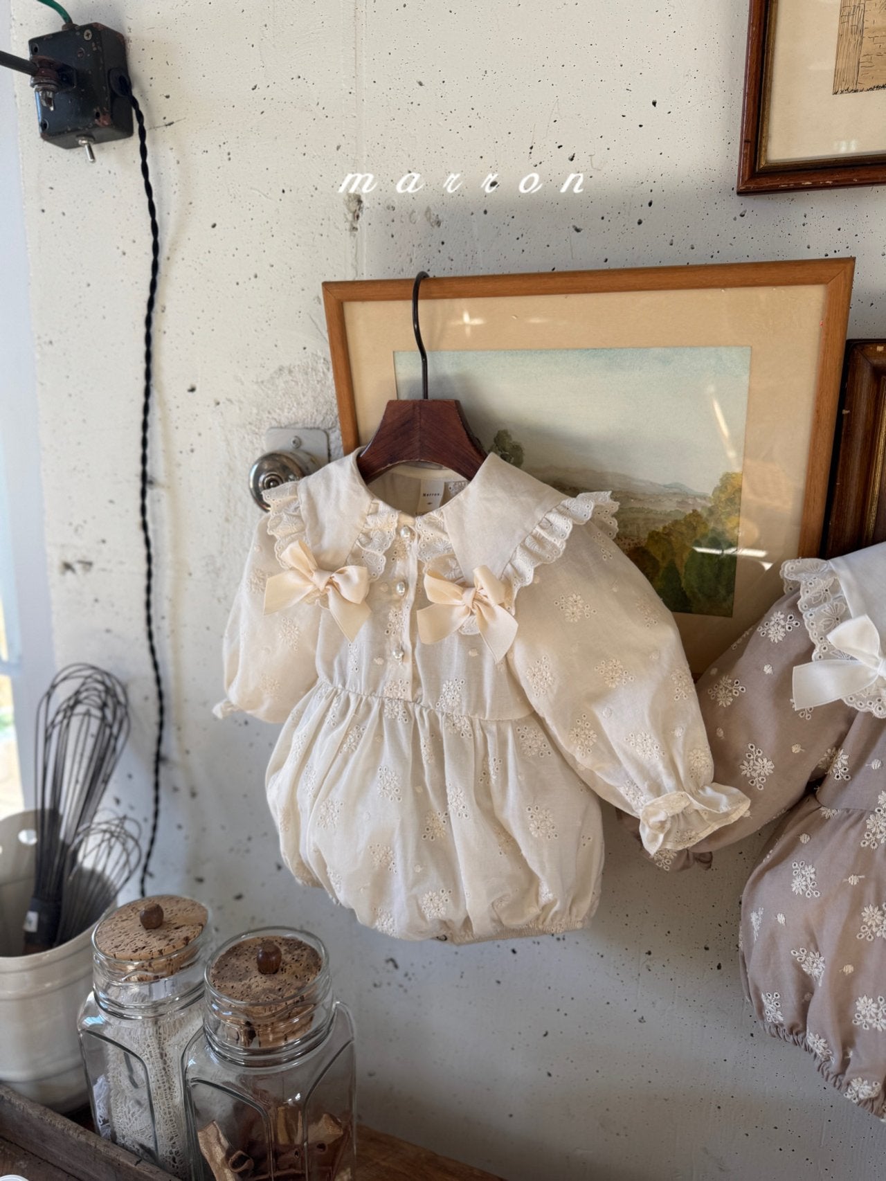 Petit ribbon rompers