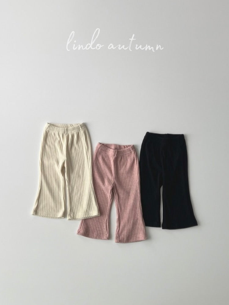 Knit ribbed pants (baby&kids)