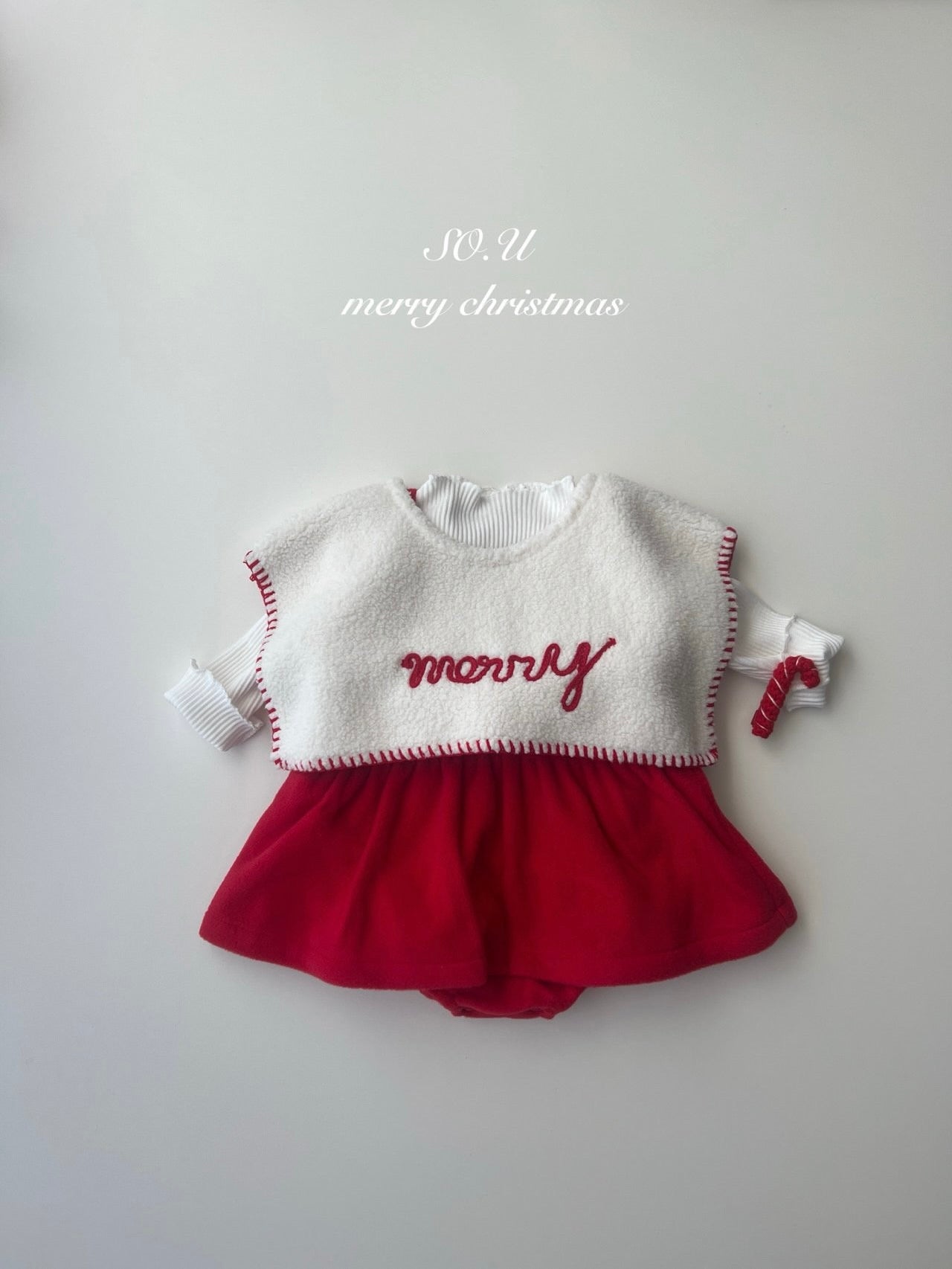 Christmas ribbon rompers