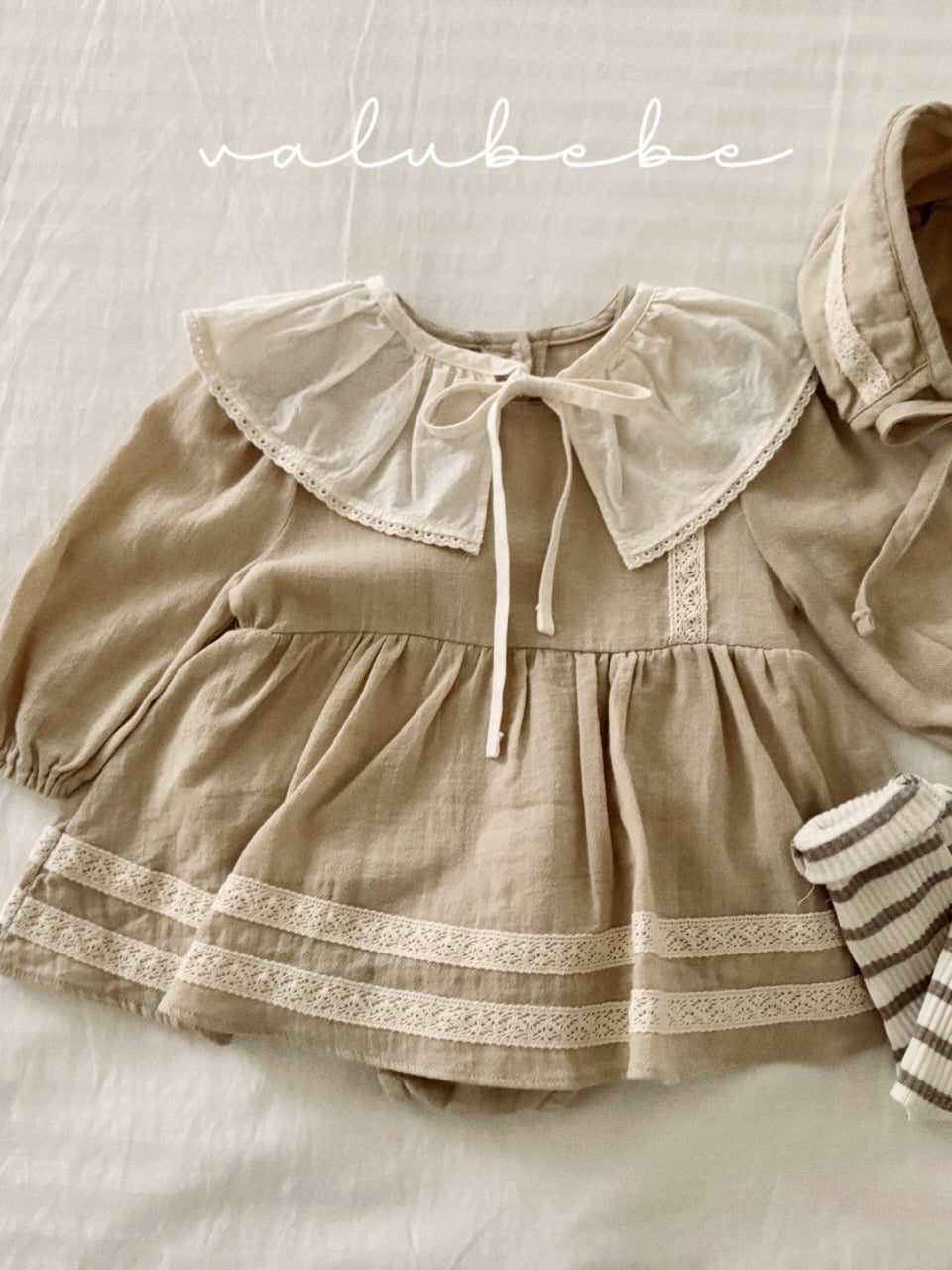 Pintuck baby one piece