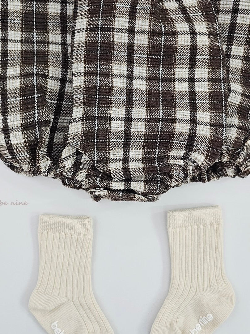 Luel Check Rompers