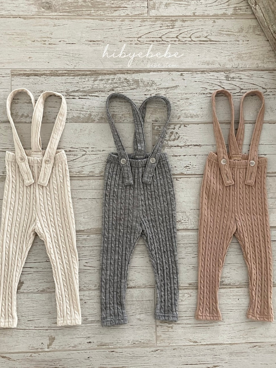 Ellis knit suspender leggings set