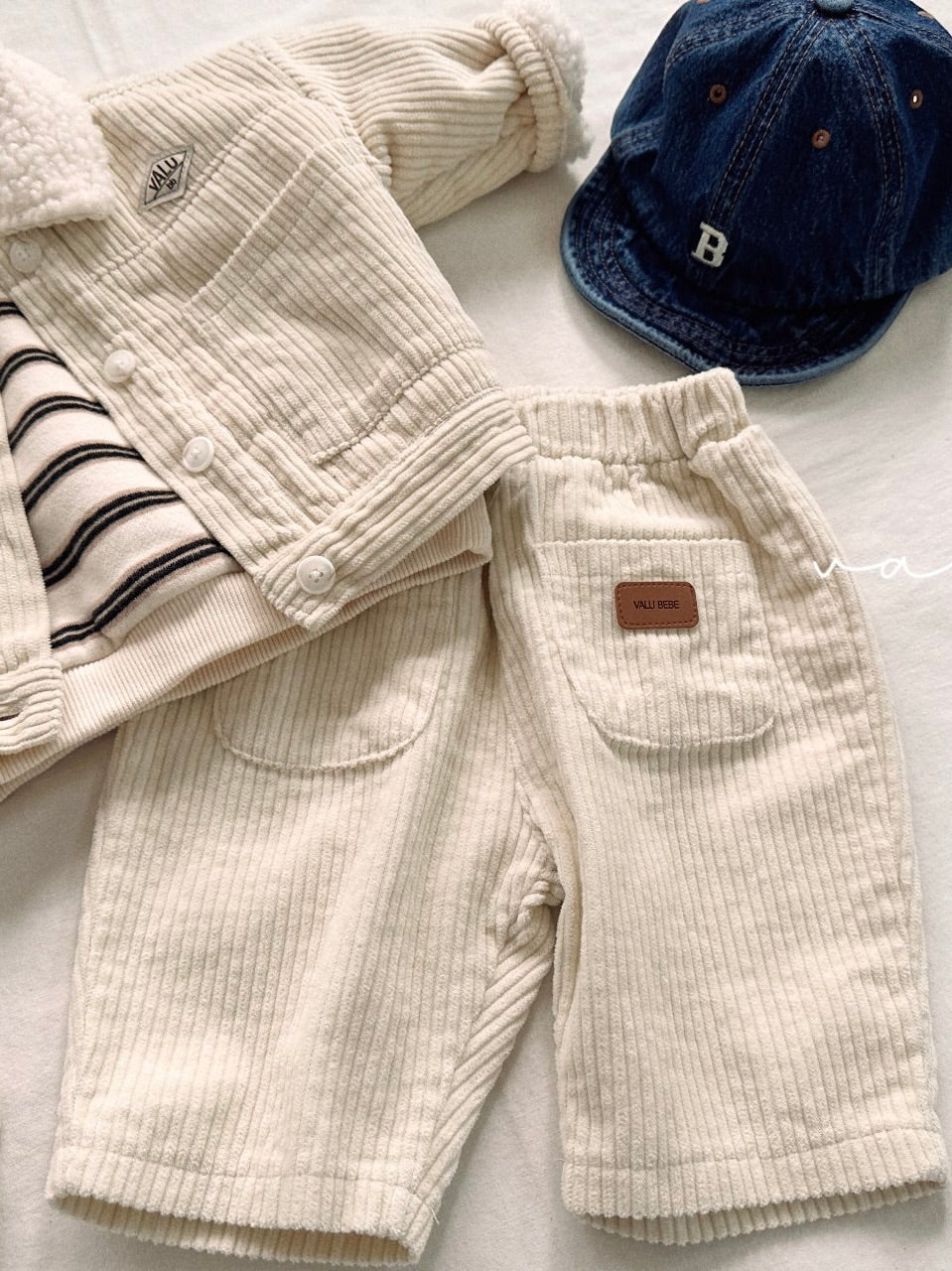 Corduroy pocket pants (baby&amp;kids)