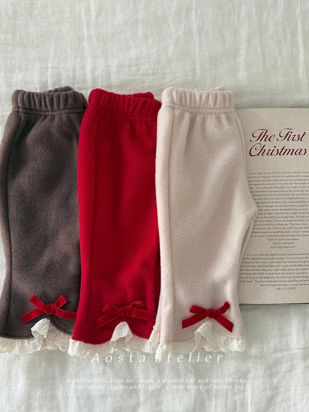 Winter ribbon pants