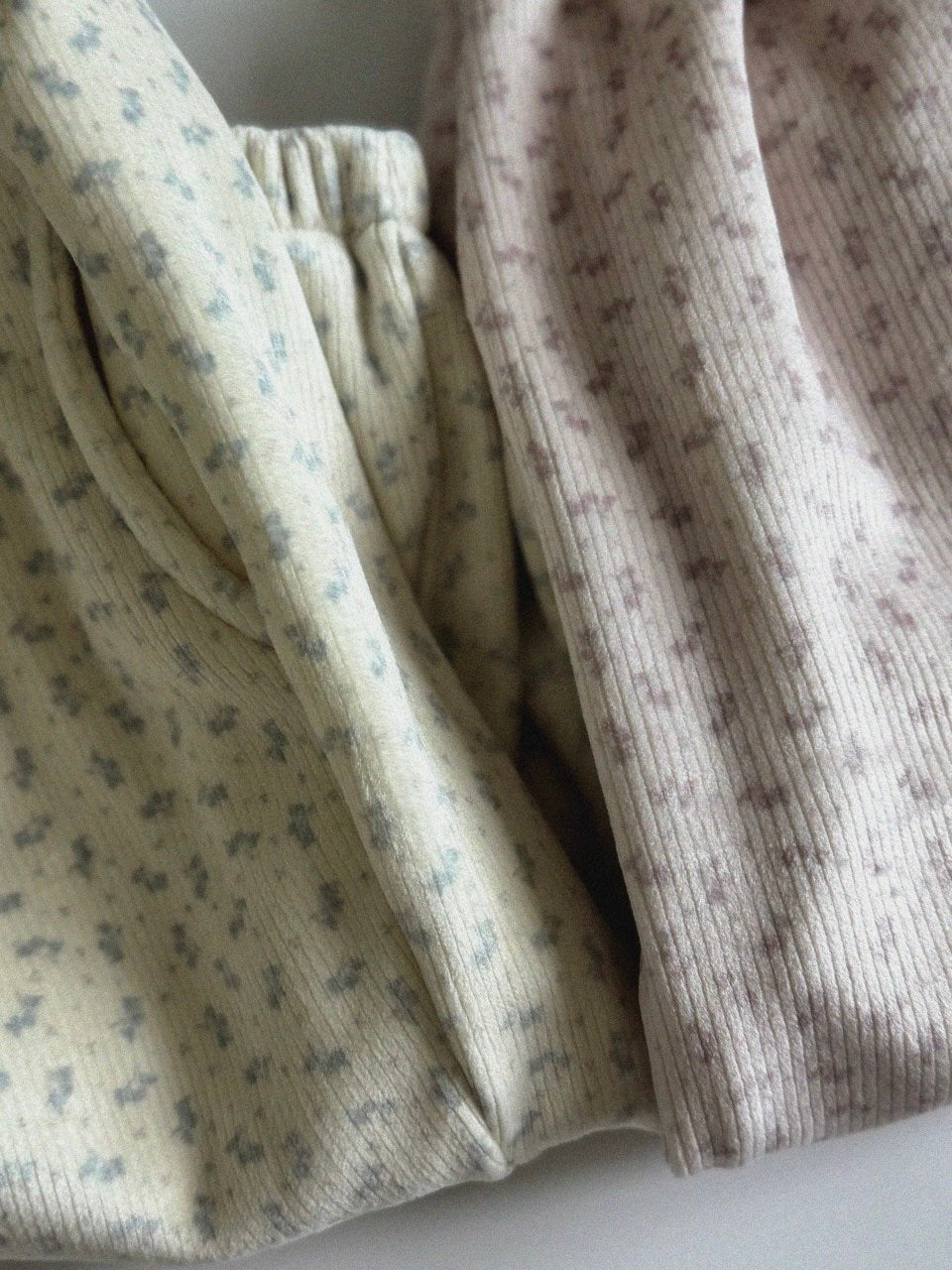 Flower boa jogger pants