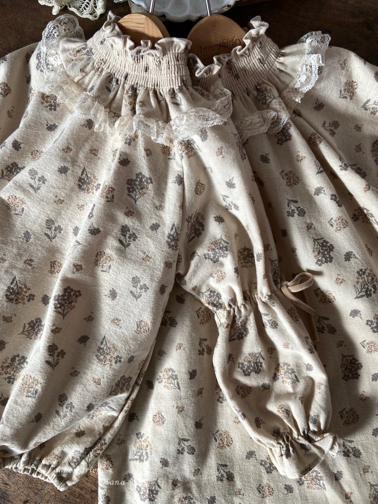 Romance smock one piece