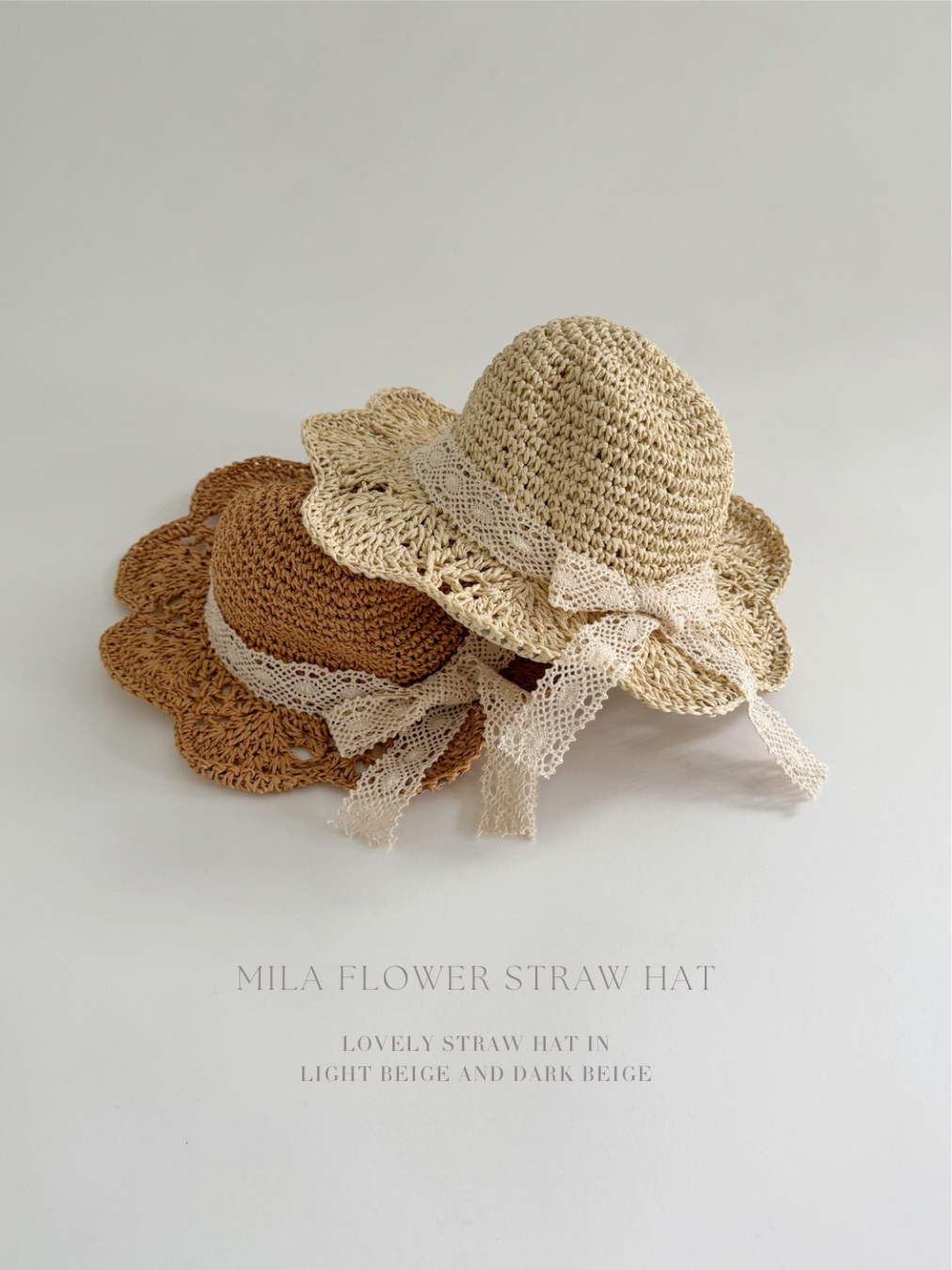 Mila flower straw hat