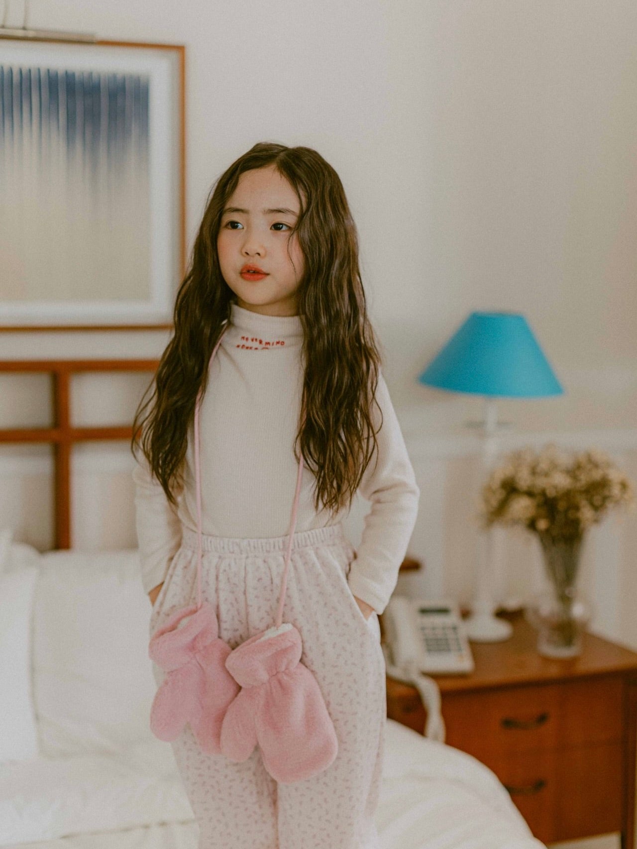 Winter fluffy gloves