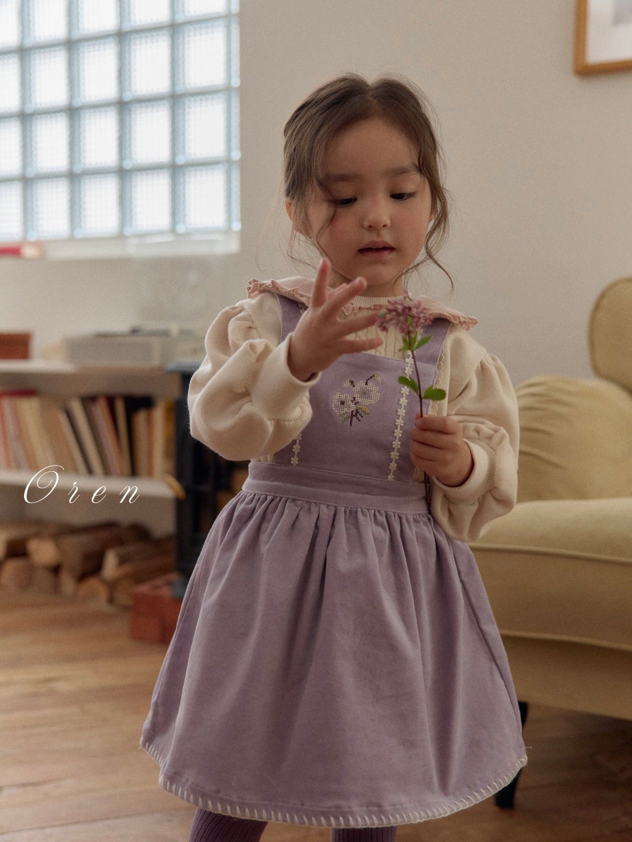 Riley embroidered skirt